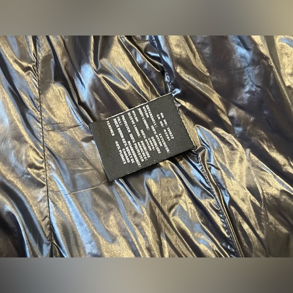 S13 New York Kylie Jacket Gloss Black Duck Down Winter Coat Puffer Jacket Sz. XL - Picture 10 of 10